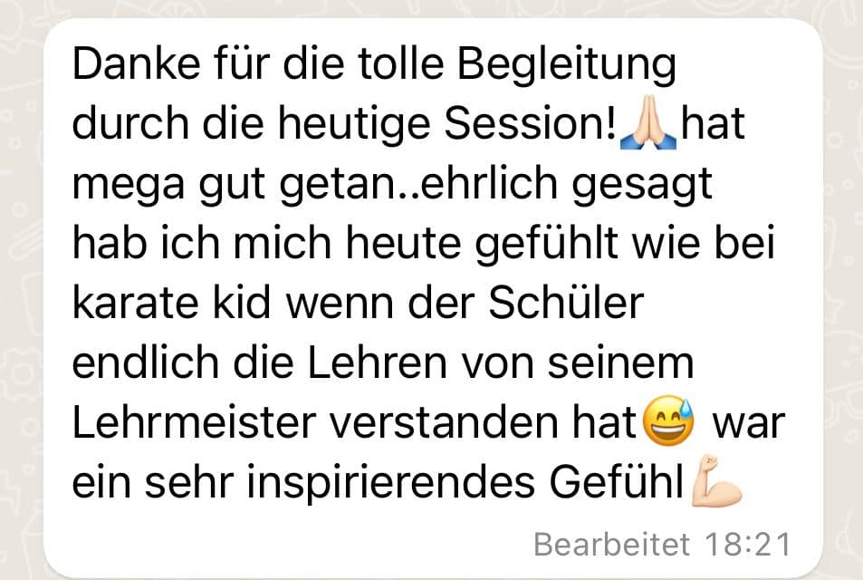 Abnehmcoach tolles Feedback